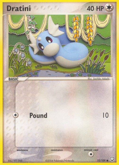 Dratini - 052/109 (52/109) (RR) (Reverse Holofoil)