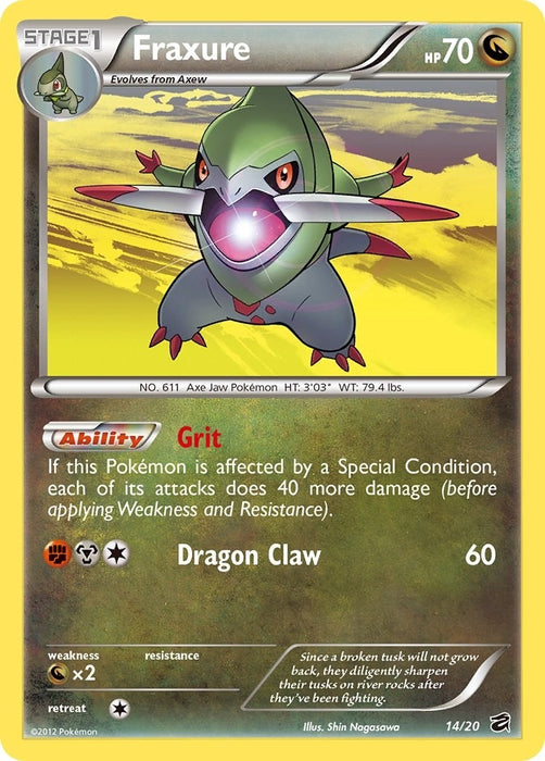Image for Fraxure (14) (14/20) (DRV) - Pokemon