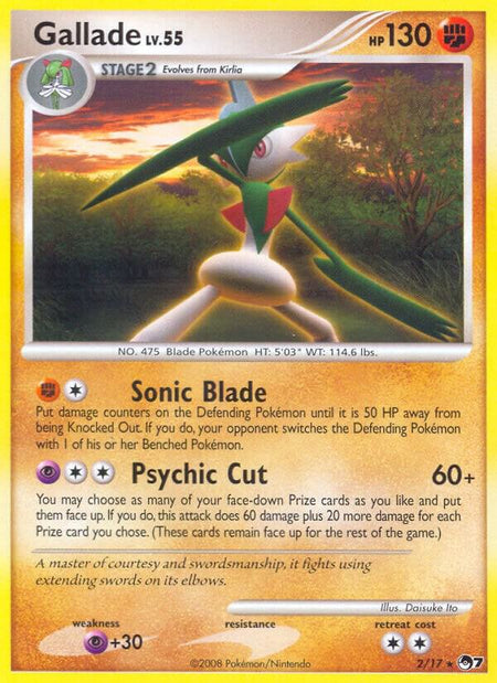 Gallade (002/017) (POP) (Holofoil)