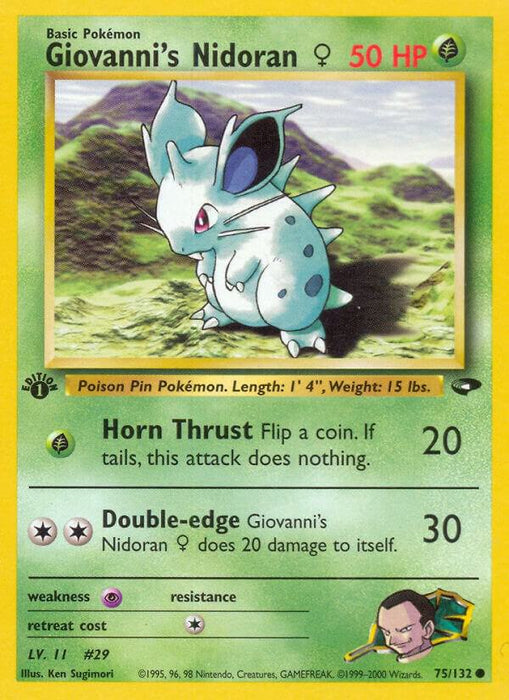 Giovanni's Nidoran F (075/132) (G2) (Unlimited)