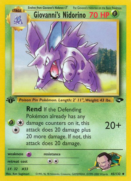 Giovanni's Nidorino (045/132) (G2) (Unlimited)