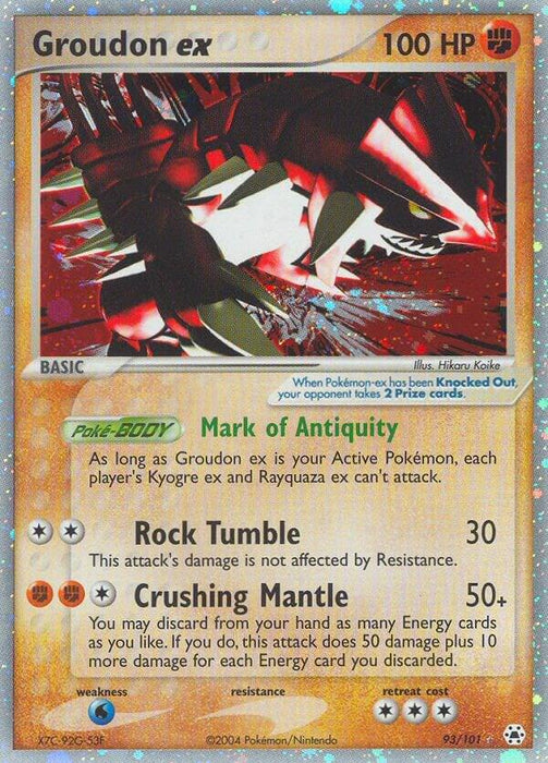 Groudon ex (93/101) (HL)