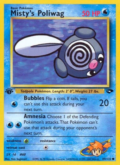 Misty's Poliwag (089/132) (G2) (Unlimited)