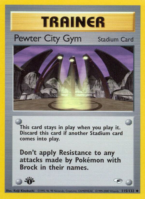 Pewter City Gym (115/132) (G1) (Unlimited)