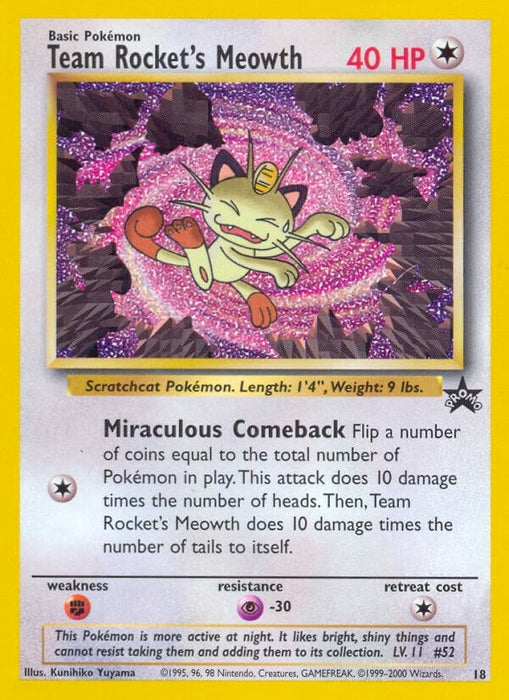 Team Rocket's Meowth (18/53) (PR)