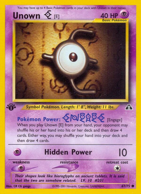 Unown [E] (67/75) (N2) (Unlimited)