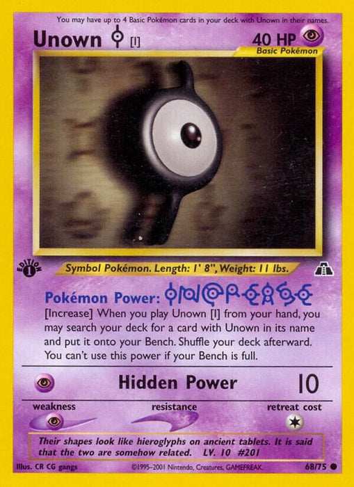 Unown [I] (68/75) (N2) (Unlimited)