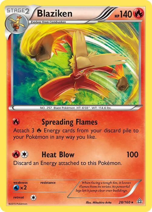 Blaziken (28/160) (PRC) (Reverse Holofoil)