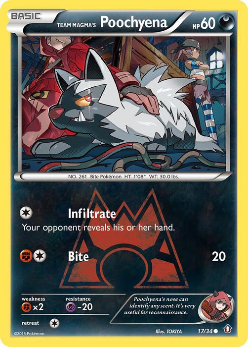 Team Magma's Poochyena (17/34) (DCR)