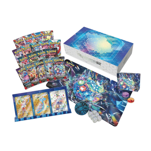 Terapagos ex Ultra-Premium Collection (Pre-Order Ships 11/22/24) - All the best items from pokemon - Just $84.99! Shop now at Vivid Imagination Cards and Collectibles