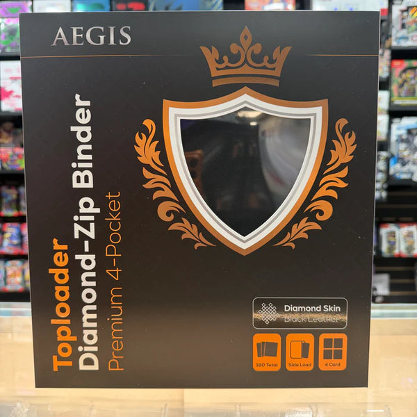 Aegis: 4-Pocket Diamond-Zip Toploader Binder