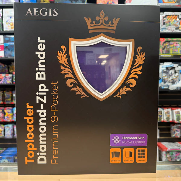 Aegis: 9-Pocket Diamond-Zip Toploader Binder