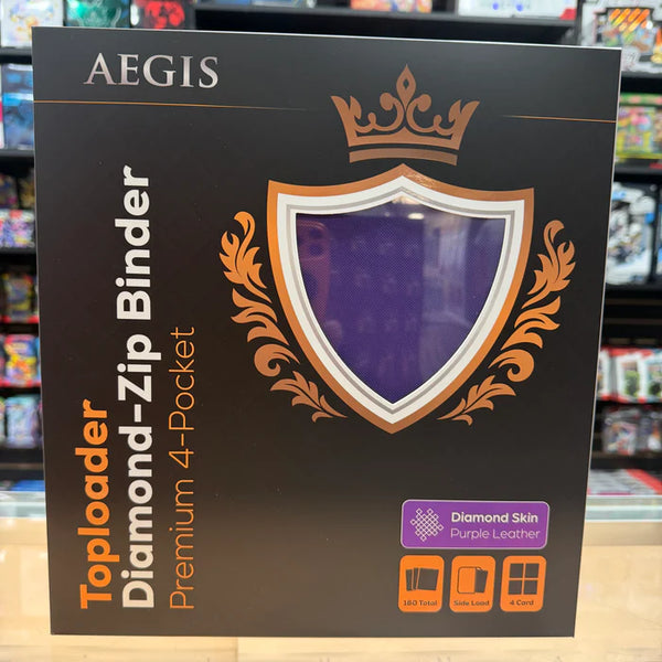 Aegis: 4-Pocket Diamond-Zip Toploader Binder