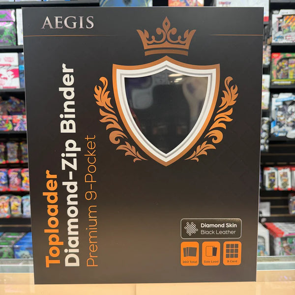 Aegis: 9-Pocket Diamond-Zip Toploader Binder