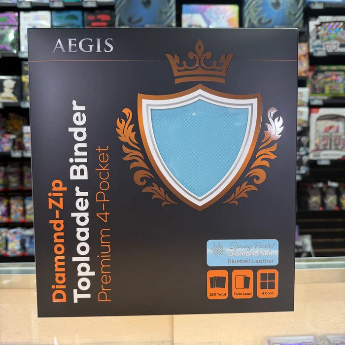 Aegis: 4-Pocket Diamond-Zip Toploader Binder
