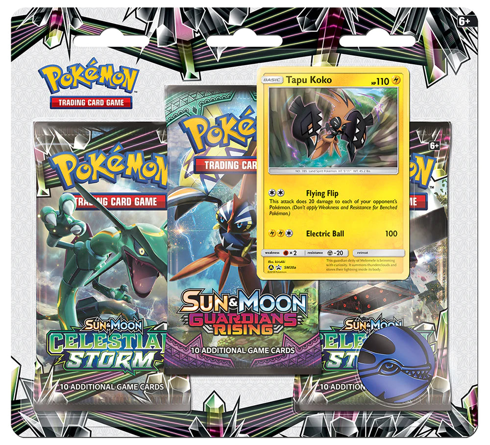 Celestial Storm 3 pack blister - All the best items from pokemon - Just $49.99! Shop now at Vivid Imagination Cards and Collectibles