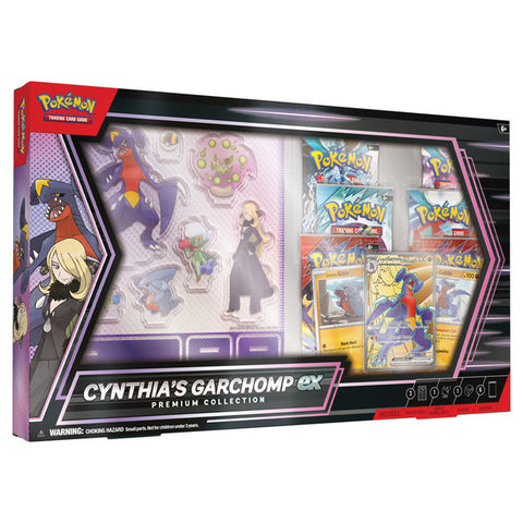 Cynthia’s Garchomp ex Premium Collection (Limit 1) - All the best items from pokemon - Just $43.99! Shop now at Vivid Imagination Cards and Collectibles
