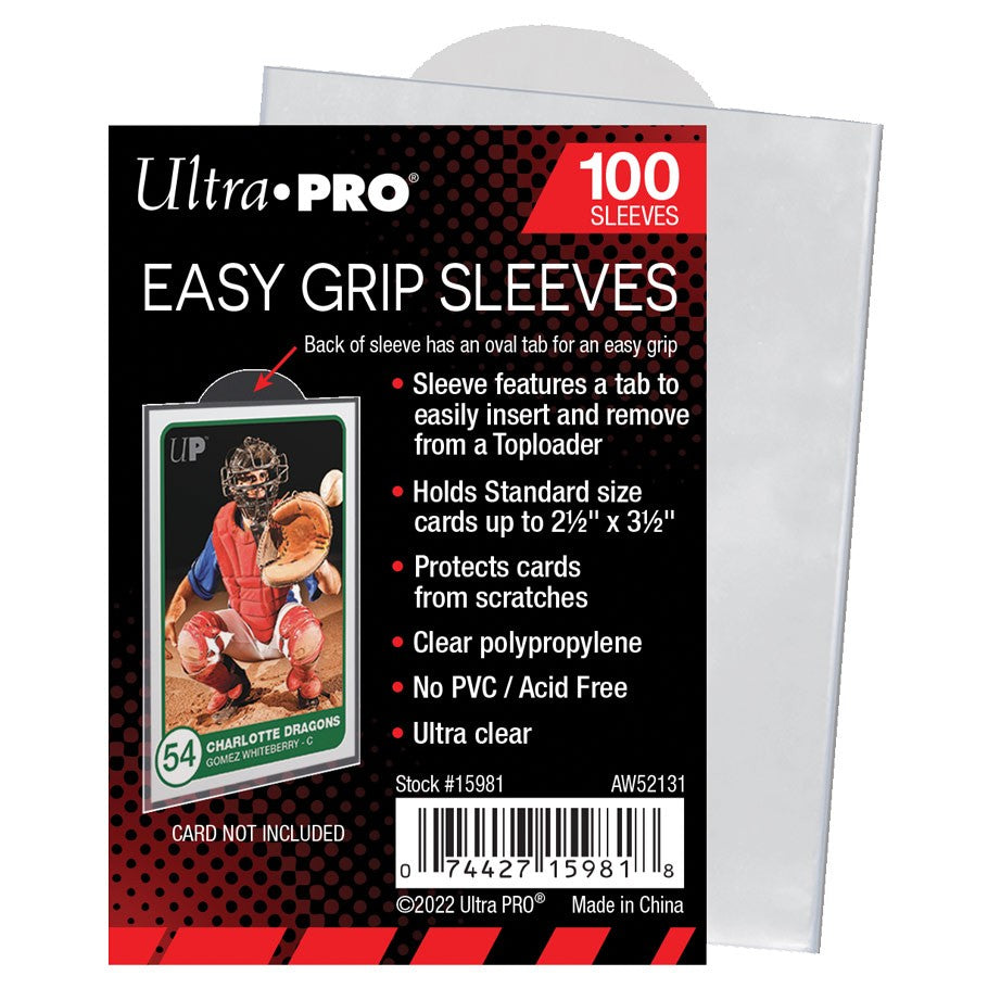 Easy Grip Sleeves (100) - All the best items from ULTRA PRO INTERNATIONAL, LLC - Just $1.99! Shop now at Vivid Imagination Cards and Collectibles