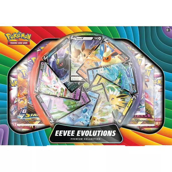 Eevee V Premium Collection - All the best items from pokemon - Just $49.99! Shop now at Vivid Imagination Cards and Collectibles