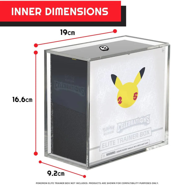 Evoretro Pokemon ETB Elite Trainer Box w/ Sliding Lid Anti-UV