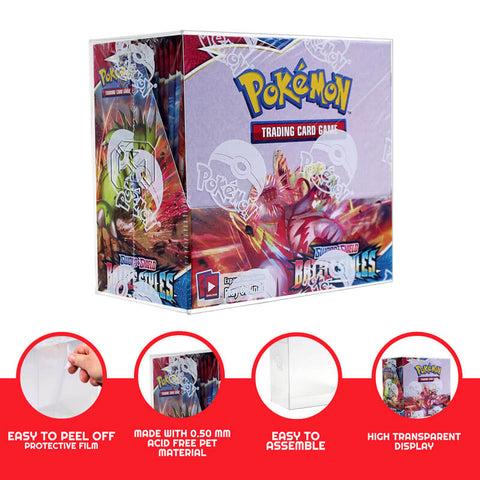 Evoretro Pokemon Booster Large Box PET Protector Soft Crease (5)