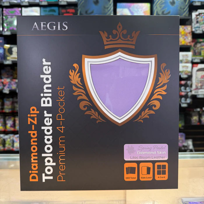 Aegis: 4-Pocket Diamond-Zip Toploader Binder