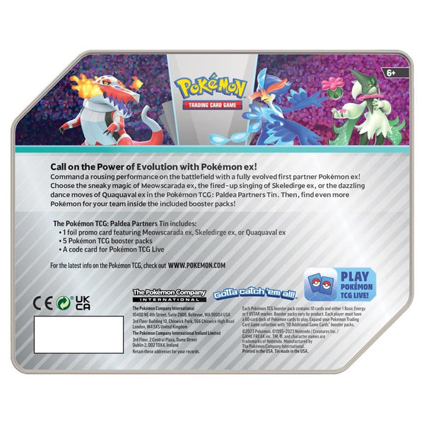 Paldea Partners Tin - All the best items from pokemon - Just $17.49! Shop now at Vivid Imagination Cards and Collectibles
