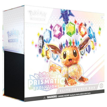 Prismatic Evolutions Elite Trainer Box (Limit 1) - All the best items from pokemon - Just $84.99! Shop now at Vivid Imagination Cards and Collectibles