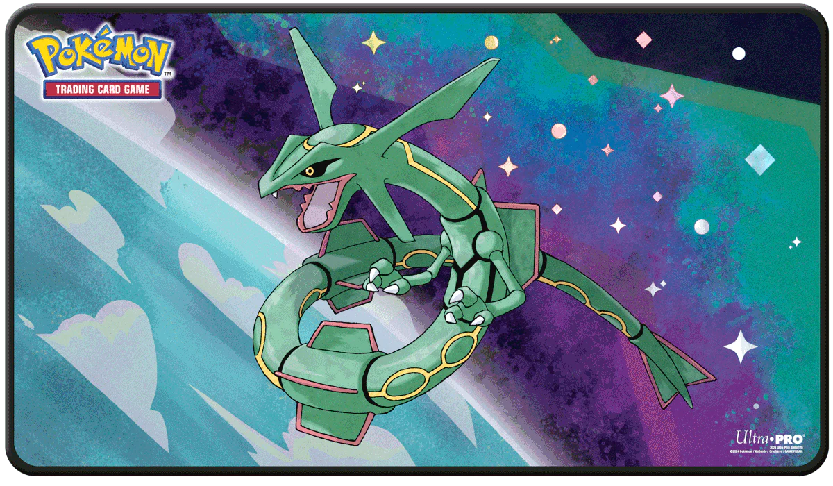 Rayquaza Legendary Foil Playmat - All the best items from ULTRA PRO INTERNATIONAL, LLC - Just $44.99! Shop now at Vivid Imagination Cards and Collectibles