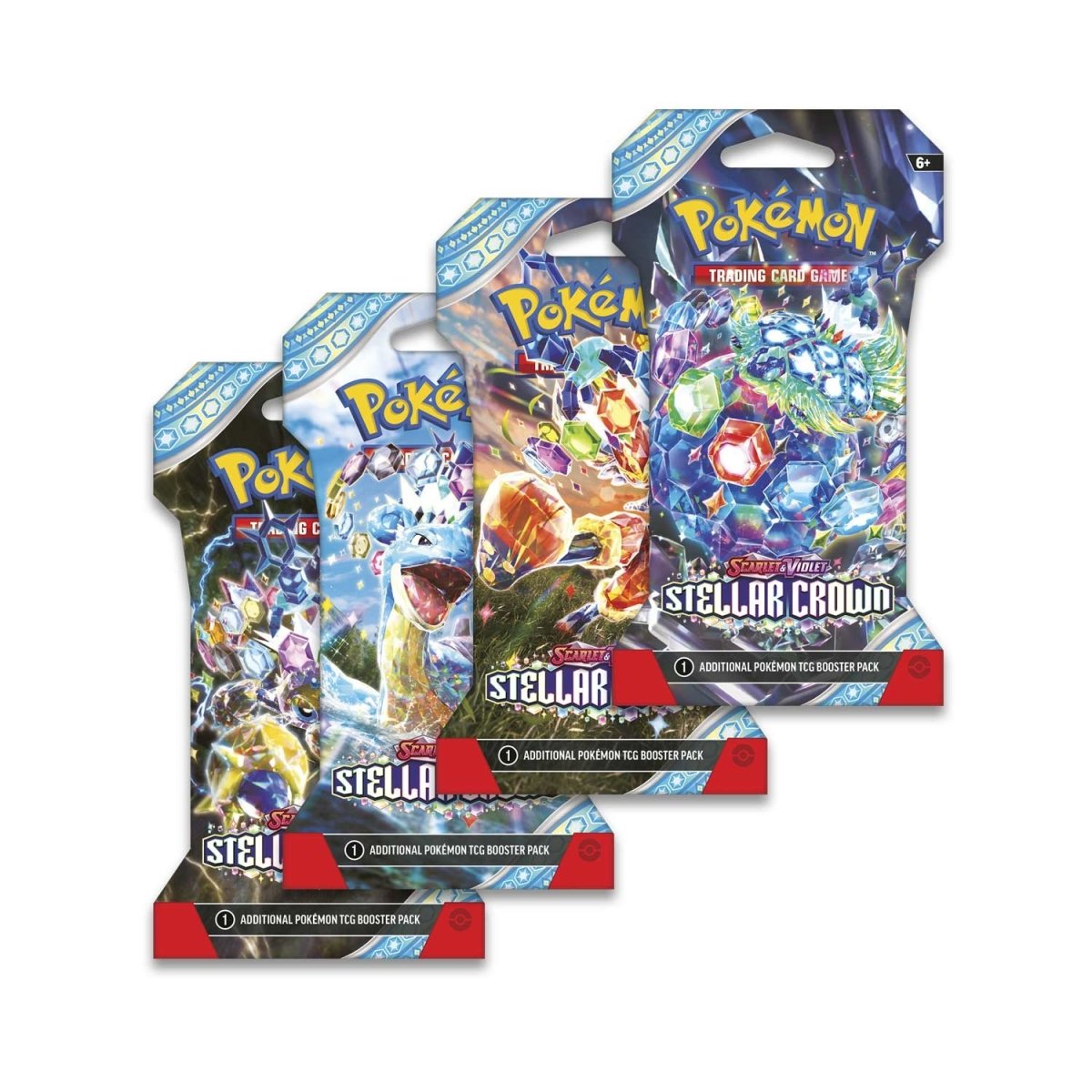 Stellar Crown Sleeved Booster Pack pokemon Vivid Imagination Cards
