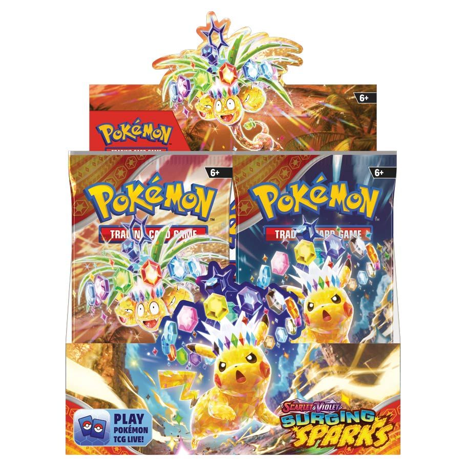 Surging Sparks Booster Box - All the best items from pokemon - Just $189.99! Shop now at Vivid Imagination Cards and Collectibles