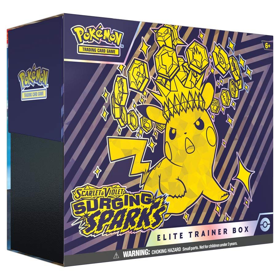 Surging Sparks Elite Trainer Box (Pre-Order Ships 11/8/24) - All the best items from pokemon - Just $34.99! Shop now at Vivid Imagination Cards and Collectibles