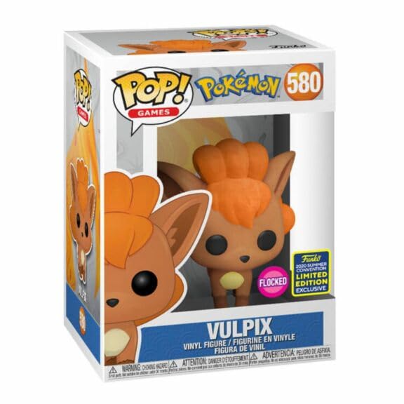 POP! Vulpix 580 (Flocked) (2020 summer convention limited edition)