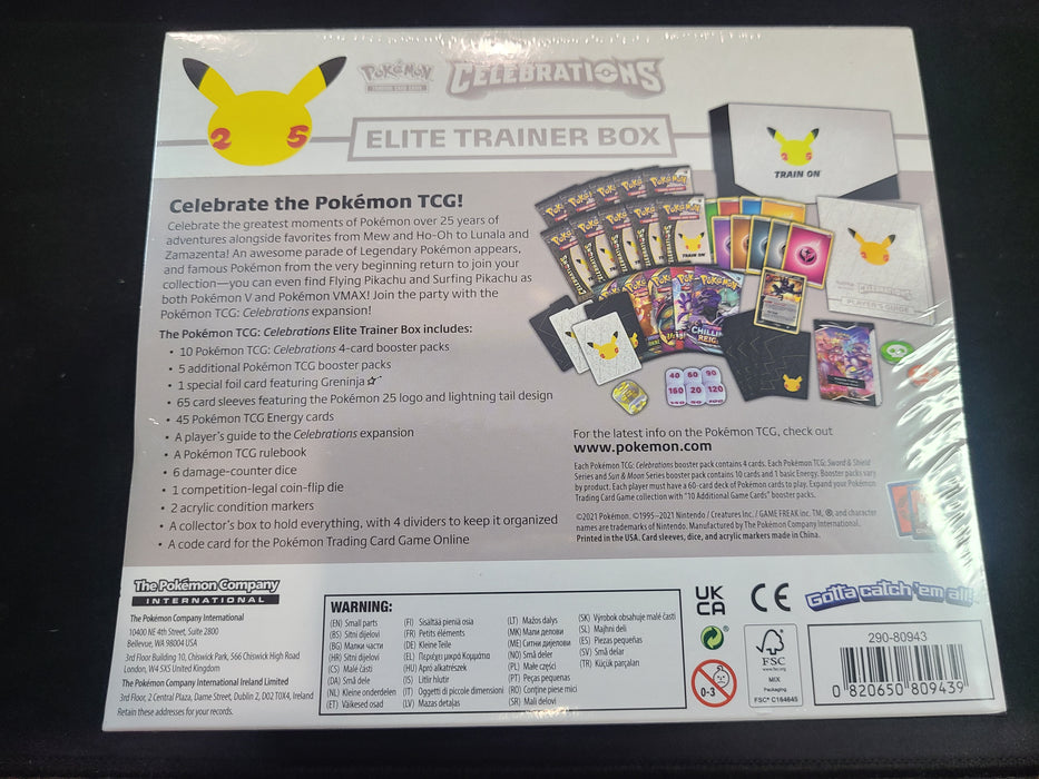 Celebrations ETB - All the best items from pokemon - Just $74.99! Shop now at Vivid Imagination Cards and Collectibles