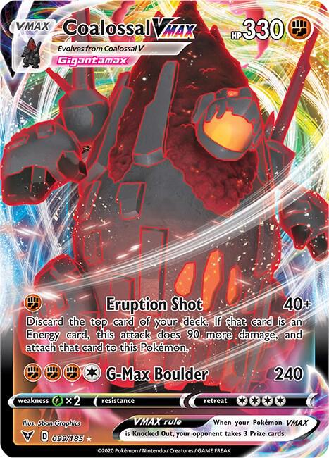 Coalossal VMAX 99/185 - All the best items from Vivid Imagination Cards and Collectibles - Just $1.75! Shop now at Vivid Imagination Cards and Collectibles