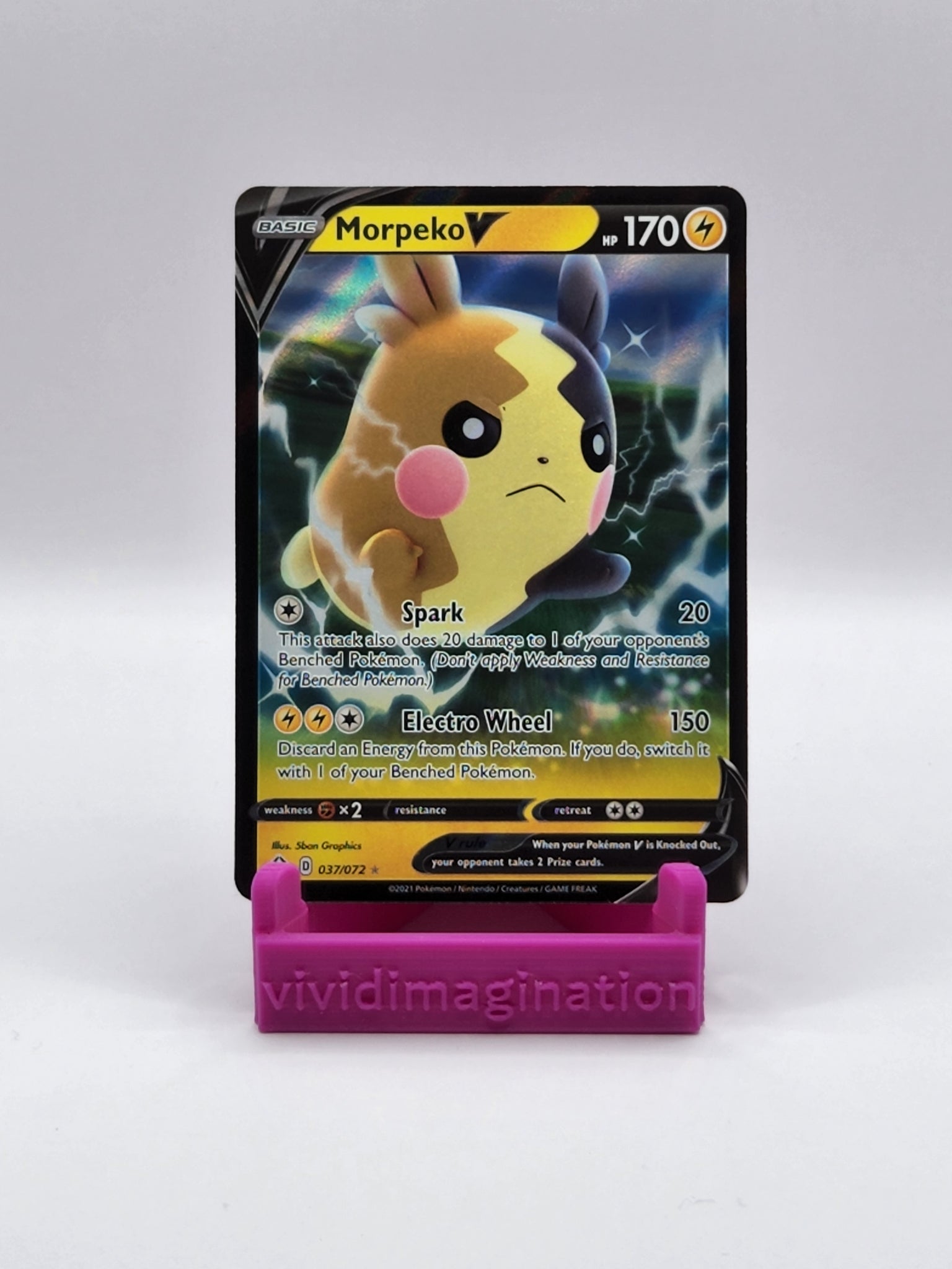 Morpeko V 37/072 - All the best items from Vivid Imagination Cards and Collectibles - Just $0.49! Shop now at Vivid Imagination Cards and Collectibles