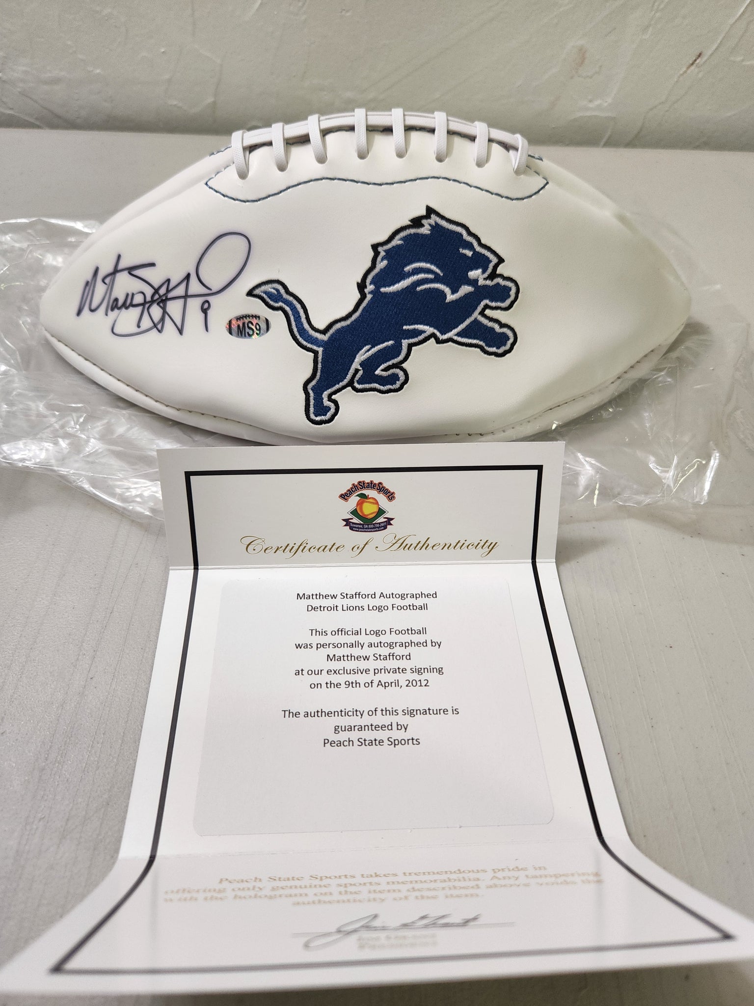 Matthew Stafford Signed Football - All the best items from vivid cards - Just $99.99! Shop now at Vivid Imagination Cards and Collectibles