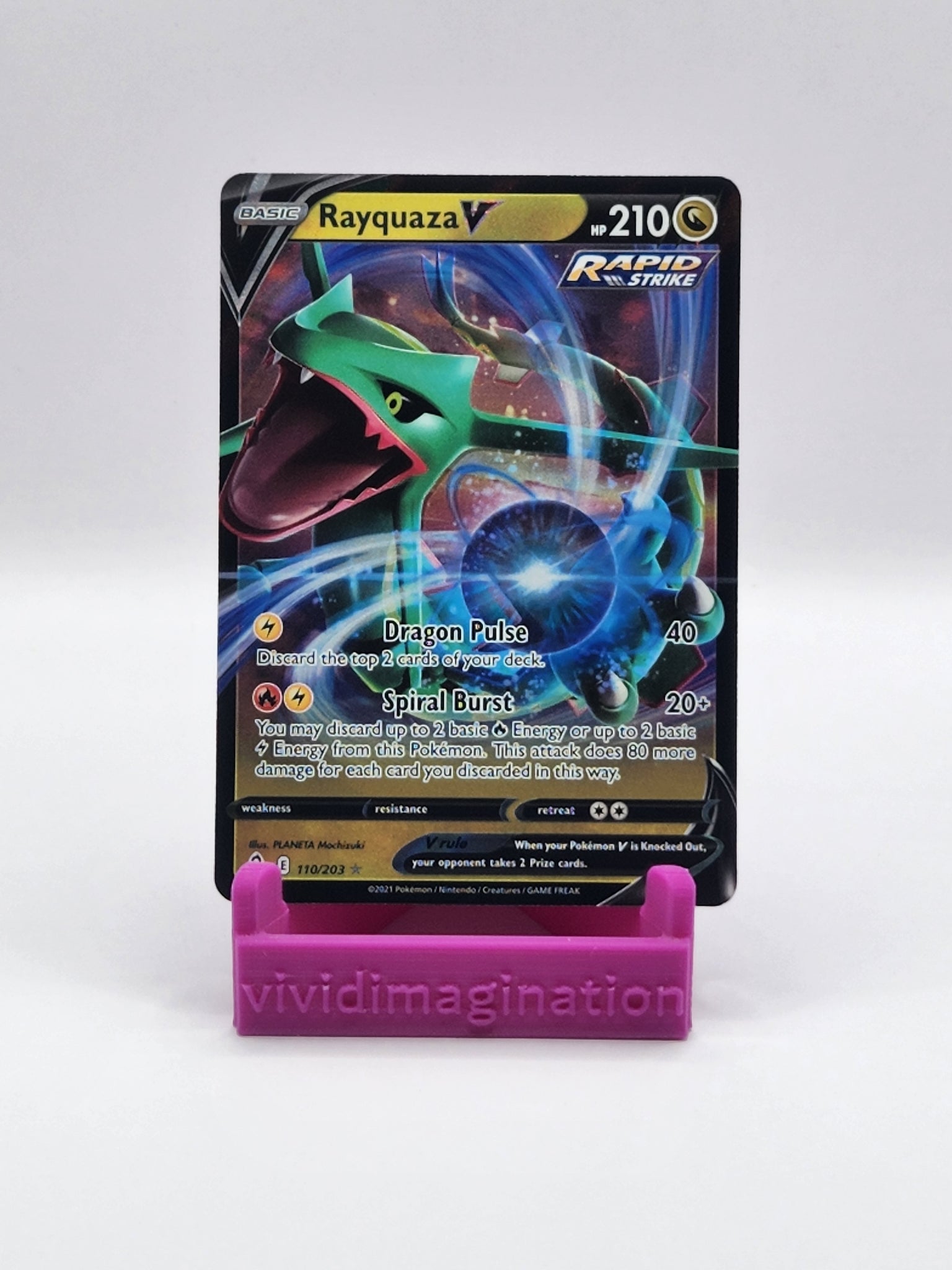 Rayquaza V 110/203 - All the best items from Vivid Imagination Cards and Collectibles - Just $0.75! Shop now at Vivid Imagination Cards and Collectibles