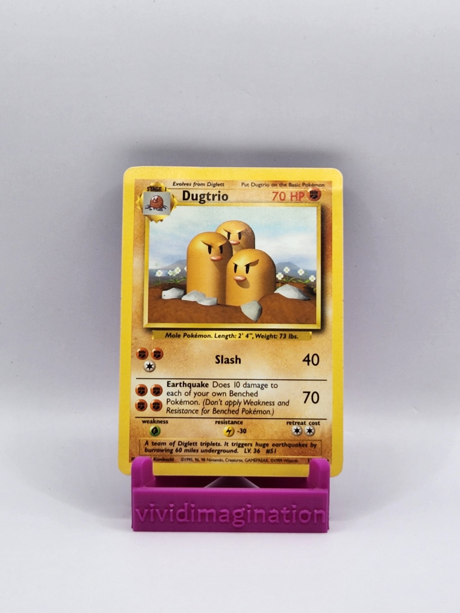 Dugtrio 19/102 - All the best items from Vivid Imagination Cards and Collectibles - Just $0.75! Shop now at Vivid Imagination Cards and Collectibles