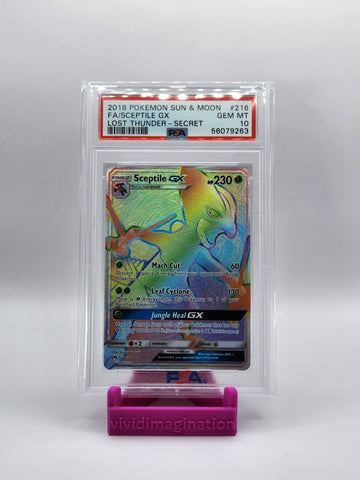 Sceptile GX 216/214 (PSA 10) - All the best items from Vivid Imagination Cards and Collectibles - Just $199.99! Shop now at Vivid Imagination Cards and Collectibles