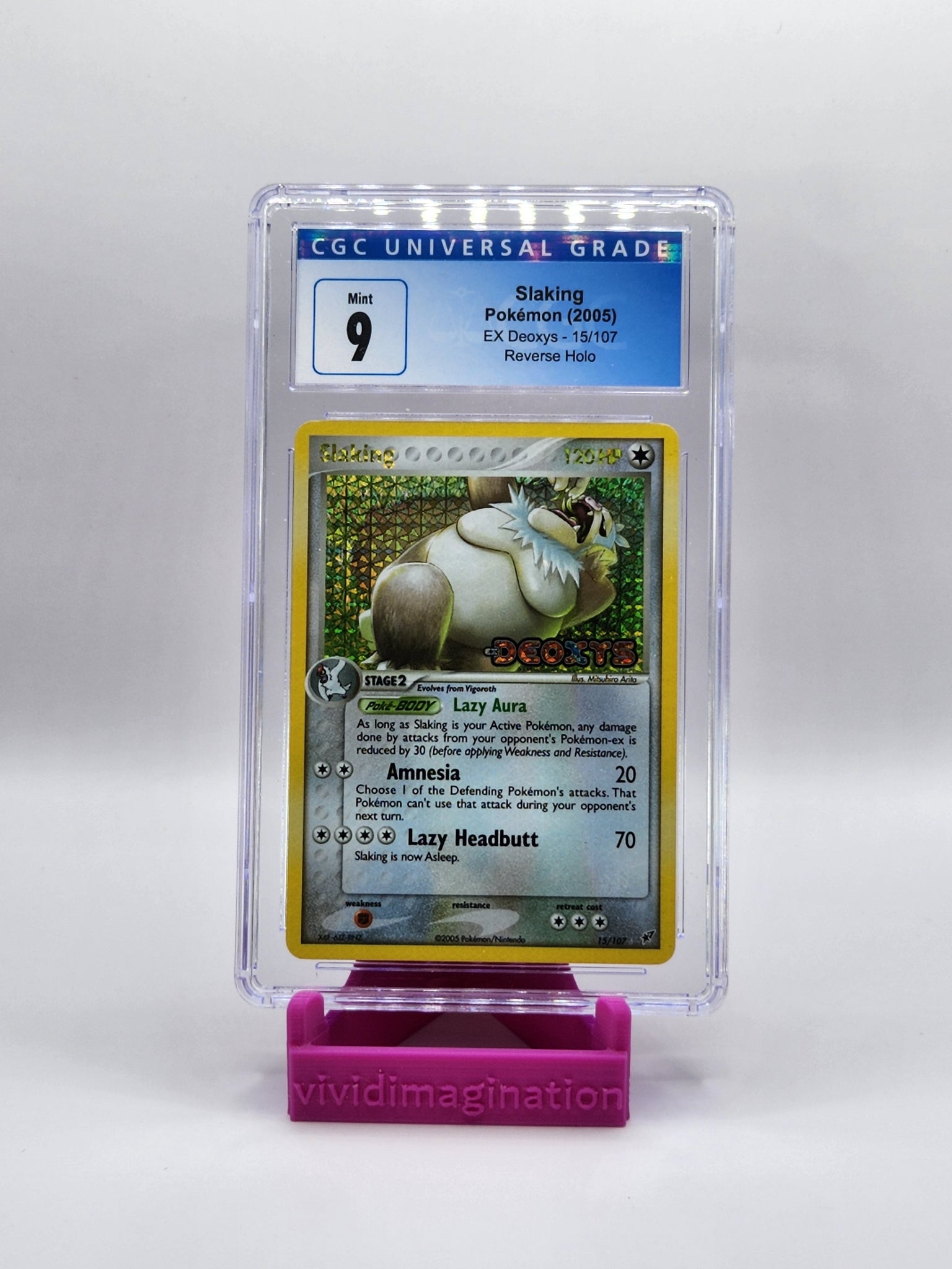 Slaking 15/107 Reverse Stamped Holo (CGC 9) - All the best items from Vivid Imagination Cards and Collectibles - Just $39.99! Shop now at Vivid Imagination Cards and Collectibles