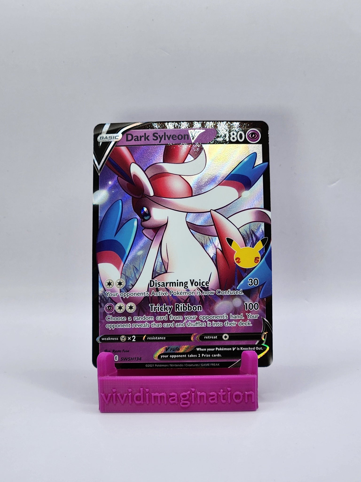Dark Sylveon V SWSH134 - All the best items from Vivid Imagination Cards and Collectibles - Just $0.99! Shop now at Vivid Imagination Cards and Collectibles