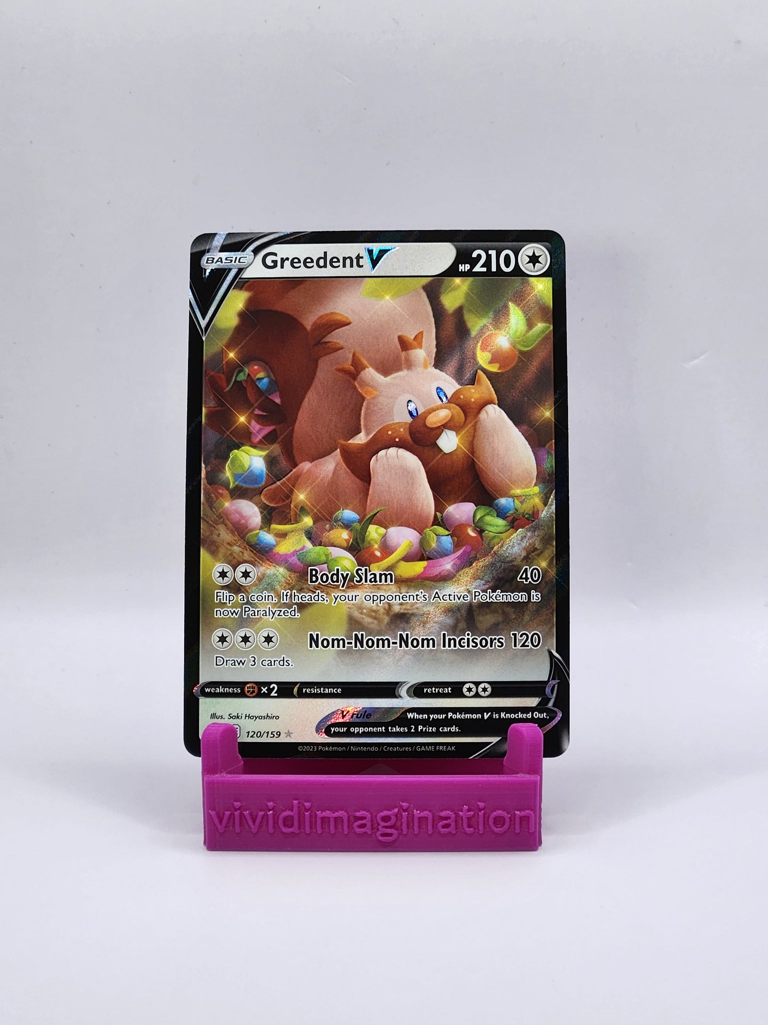 Greedent V 120/159 - All the best items from Vivid Imagination Cards and Collectibles - Just $0.75! Shop now at Vivid Imagination Cards and Collectibles