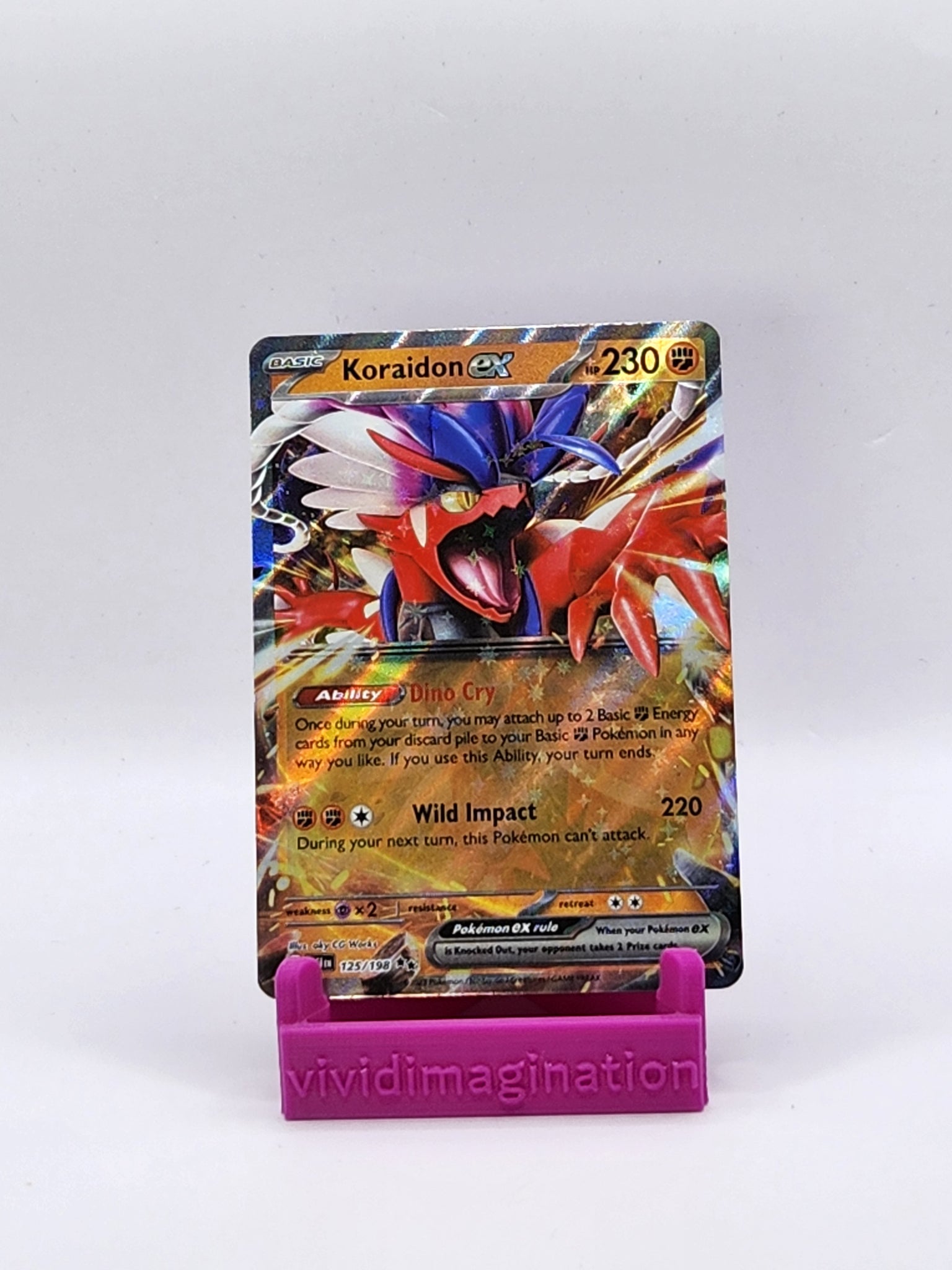 Koraidon ex 125/198 - All the best items from Vivid Imagination Cards and Collectibles - Just $0.99! Shop now at Vivid Imagination Cards and Collectibles