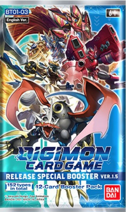 Digimon Release Special Booster Ver 1.5 Booster Pack - All the best items from Bandai - Just $3.49! Shop now at Vivid Imagination Cards and Collectibles