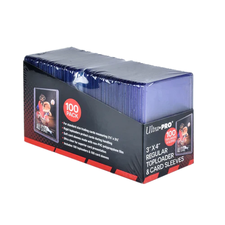 3" x 4" Clear Regular Toploaders and Soft Sleeves Bundle (100ct) - All the best items from ULTRA PRO INTERNATIONAL, LLC - Just $12.99! Shop now at Vivid Imagination Cards and Collectibles